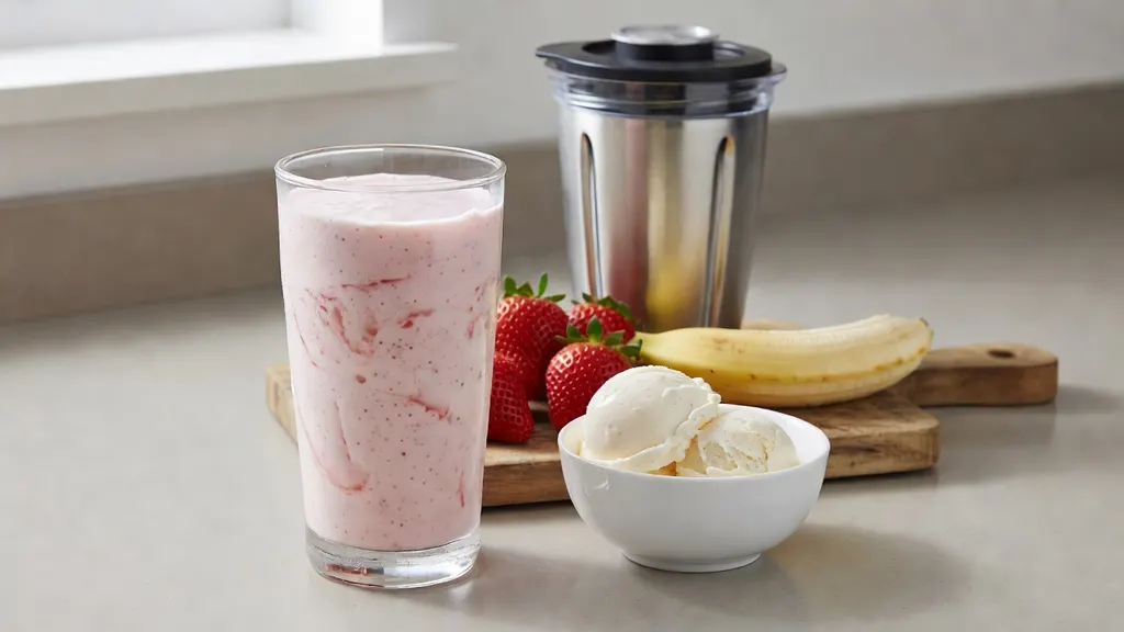 Milk Shake Truskawkowo Bananowy
