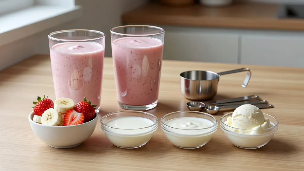 Milk Shake Truskawkowo Bananowy