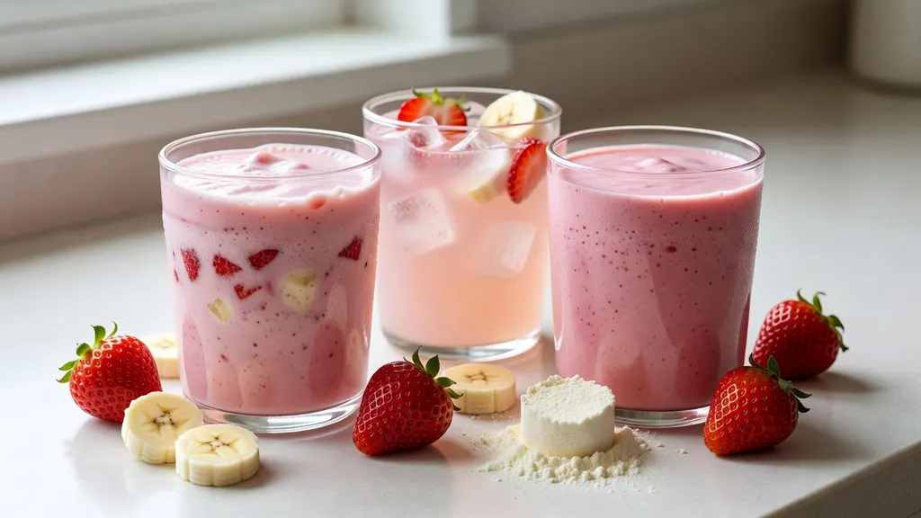 Milk Shake Truskawkowo Bananowy