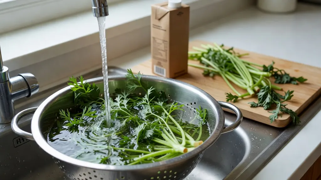Pesto z Natki Marchewki z Dodatkiem Napoju Migdalowego