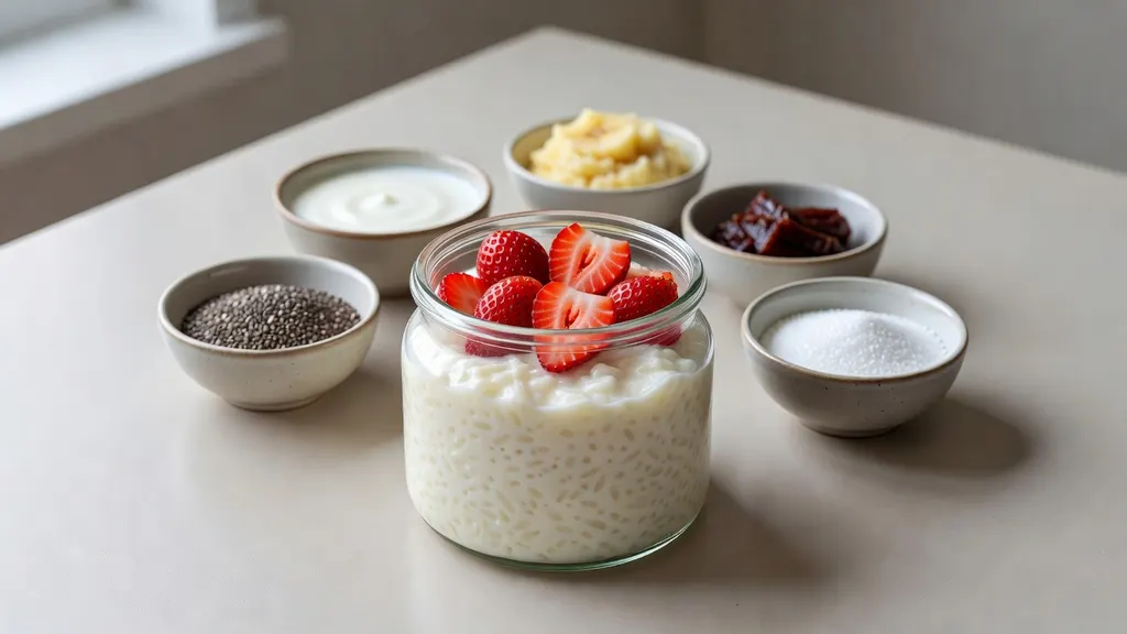 Pudding Ryzowy z Truskawkami Dieta Bezglutenowa i Bezmleczna